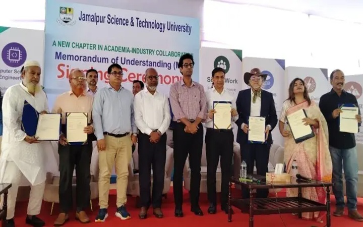 শিক্ষা ও গবেষণায় সহযোগিতায় ৫ প্রতিষ্ঠানের সঙ্গে জাবিপ্রবির সমঝোতা